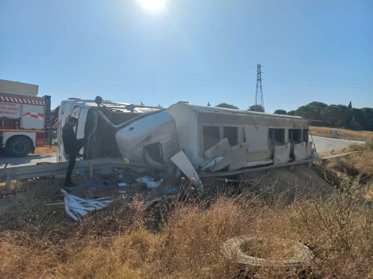 Balıkesir'de Meydana Gelen TIR Kazasında Sürücü Hayatını Kaybetti